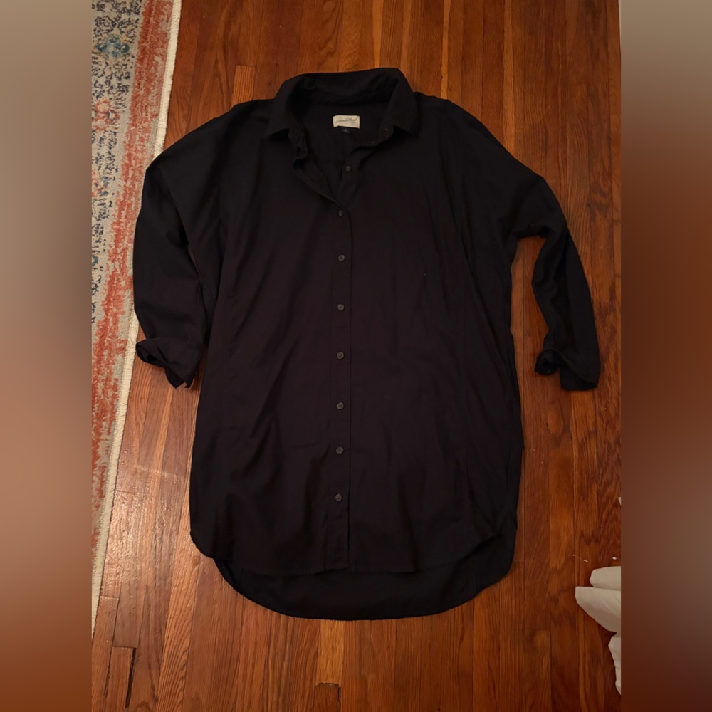 Universal Thread Target - black button up dress